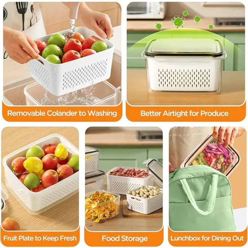 FreshKeep™ Refrigerator Organizer Set (6 Pieces)