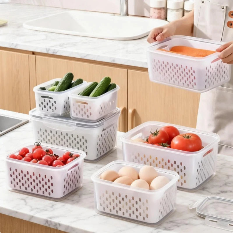 FreshKeep™ Refrigerator Organizer Set (6 Pieces)