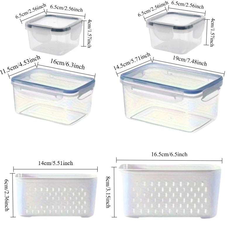 FreshKeep™ Refrigerator Organizer Set (6 Pieces)